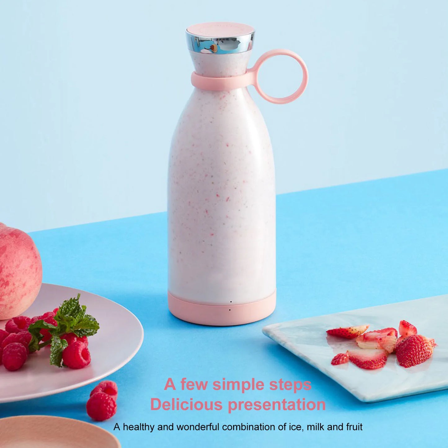 Battery Powered USB Blender Blender Electric Battery Powered USB Blender Portable Juicer for Outdoor Travel Portable Juicer