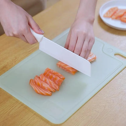 Double-Sided Antimicrobial Cutting Board – Mold-Proof Kitchen Chopping Board for Baby Food, Fruits & Meat, Thin & Durable Design