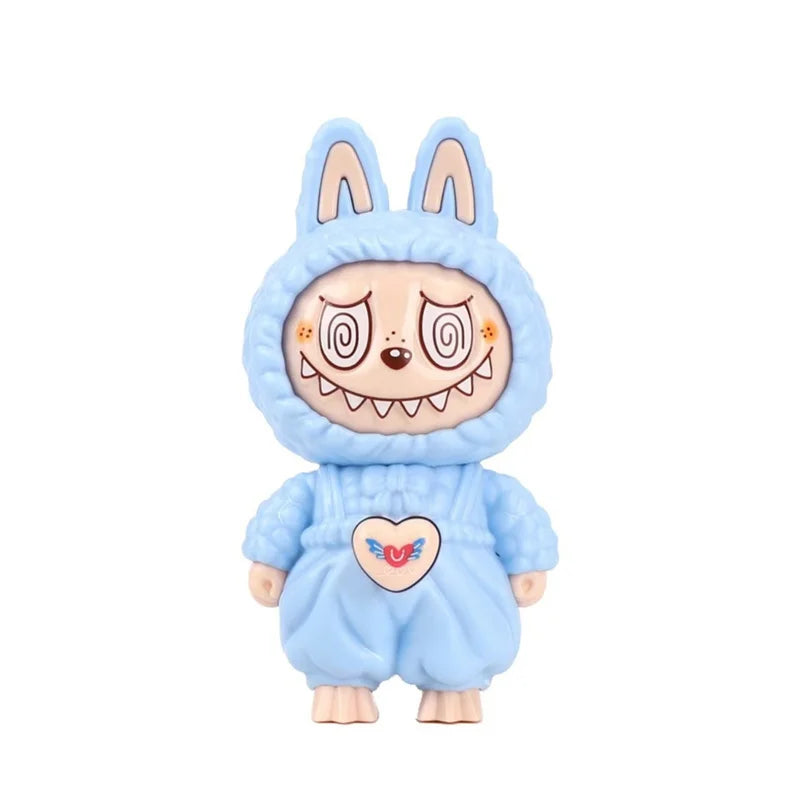 "NEW Labubu Face Changing Doll Keychain – Pop Mart Cartoon Stress Relief Toy | Kawaii Pendant Bag Charm | Cute Gift for Kids & Collectors"