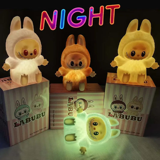 ✨ LABUBU Night Light - Pop Mart-Inspired Kawaii Decor • Soft Eye-Care Lighting • Perfect Gift ✨