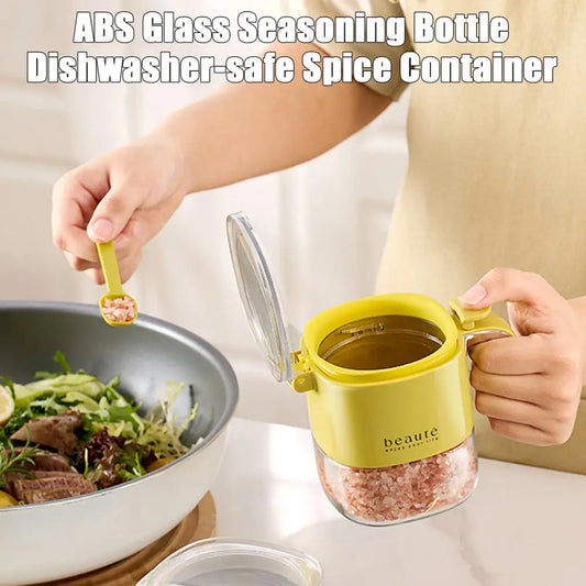 Sealed Glass Spice Jar Set – Airtight Seasoning Containers for Kitchen Organization & Moisture-Proof Cabinet Storage